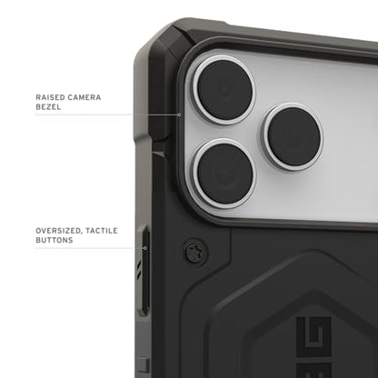 URBAN ARMOR GEAR UAG Designed for iPhone 17 Pro Max Case Pathfinder - Compatible with MagSafe Military Grade Protective Cover, Black - color: Pathfinder - Black