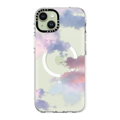 CASETiFY for iPhone 15 Plus Case - Impact Clear Compatible with MagSafe | Not Yellowing | 6.6 ft. 3X Military Grade Drop Protection | Clouds | Clear - color: Clouds, size: Iphone 15 Plus (6.7")