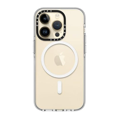 CASETiFY for iPhone 14 Pro Case - Impact Clear Compatible with MagSafe | Not Yellowing | 6.6 ft. 3X Military Grade Drop Protection | Clear - color: Clear, size: Iphone 14 Pro (6.1")