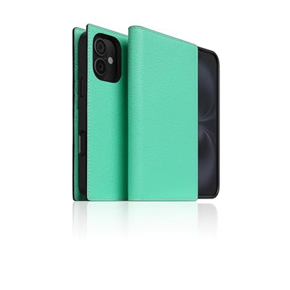 SLG D8 Neon Full Grain Leather Wallet Case for iPhone 16 - [2-in-1] Handcrafted Detachable Diary Style with Magnetic MagSafe Back Cover, Gift Box Included (Teal) - color: [D8 Neon] Teal, size: iPhone 16