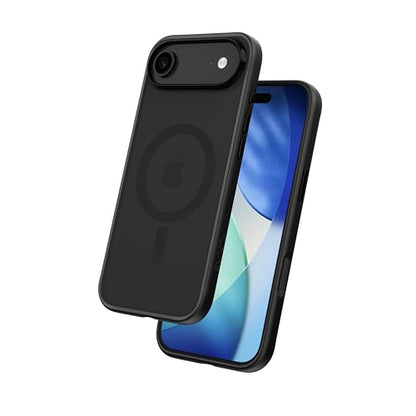 FLOLAB Surtect Tri-Fusion Magnetic for iPhone 17 Air Case Protective Slim Design Magsafe Compatible Military Grade - Full Black Matte Translucent - color: Full Black Matte Translucent, size: iPhone 17 Air