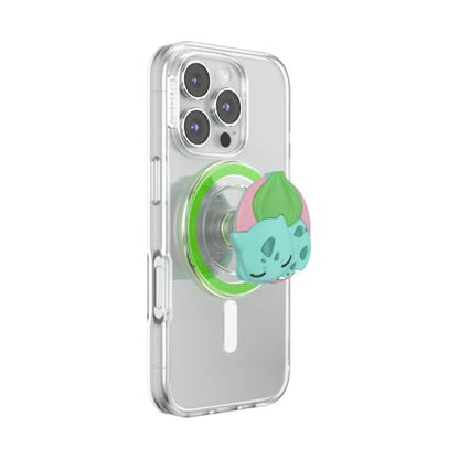 PopSockets Phone Grip for MagSafe, Magnetic Holder- Sleepy Bulbasaur - color: Sleepy Bulbassaur, style: MagSafe