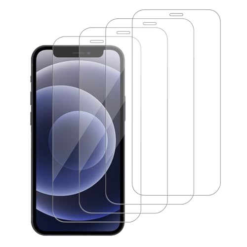 4 Pack Glass Screen Protector Compatible for iPhone 12 mini 2020 [5.4 Inch] [9H Hardness]-HD Screen Tempered Glass, Scratch Resistant,Easy Install [Case Friendly] - size: iPhone 12 mini 2020