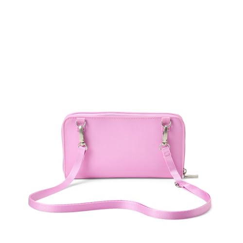 Baggallini Rfid Phone Wallet Crossbody - color: Hibiscus Pink