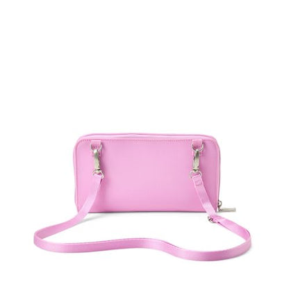 Baggallini Rfid Phone Wallet Crossbody - color: Hibiscus Pink