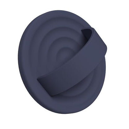 Upgraded Magnetic Phone Grip, Liquid Silicone Soft and Portable, Removable Finger Loop Ring Grip Holder for iPhone, Strong Magnetic Attraction, Compatible with MagSafe Phone Case, Midnight Blue - color: Midnight Blue