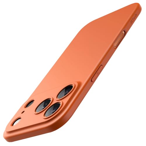 JETech Slim Case for iPhone 17 Pro, Orange | Camera Lens Protection, Ultra-Thin Matte Finish, Lightweight Minimalist Design - color: Orange, size: iPhone 17 Pro