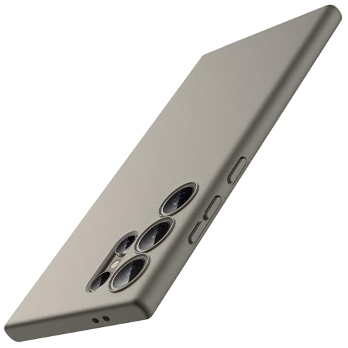 JETech Slim Case for Samsung Galaxy S24 Ultra, Titanium Grey | Camera Lens Protection, Soft TPU Design, Matte Finish, Shockproof Protection - color: Titanium Grey, size: S24 Ultra