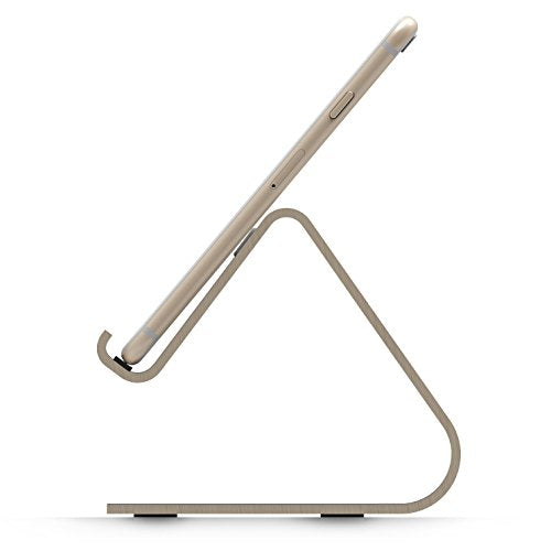 elago® M2 Stand [Champagne Gold] - [Premium Aluminum][Angled for Video Calls][Cable Management] - for all iPhones, Galaxy, and other Smartphones - color: Champagne Gold