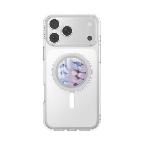 PopSockets Phone Grip for MagSafe, Magnetic Holder- Rigid Tie Dye - color: Tie Dye Purple, style: MagSafe
