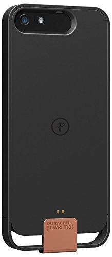 Duracell Powermat-Wireless Charging Case for iPhone 5s - Retail Packaging - Black