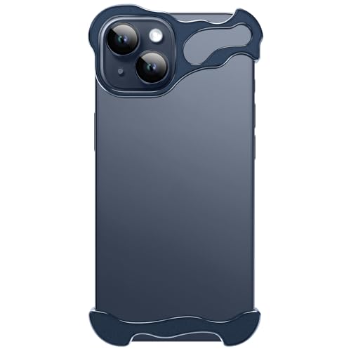Frameless Phone Case Crafted for iPhone 15 Plus Blue - color: Aluminum Blue, size: iPhone 15 Plus