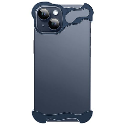Frameless Phone Case Crafted for iPhone 15 Plus Blue - color: Aluminum Blue, size: iPhone 15 Plus