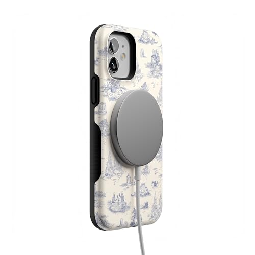 Casely iPhone 12 Mini Case | Graveyard Gathering | Skeleton Picnic | Bold Protective Design | MagSafe Compatible Design - color: Graveyard Gathering | Skeleton Picnic, size: Iphone 12 Mini