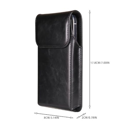 Phone Case Belt Clip Waist Pouch Holster Smartphone Belt Sleeve (Black) - color: Black