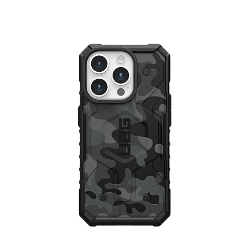 URBAN ARMOR GEAR UAG Case [Updated Version] Compatible with iPhone 15 Pro Case 6.1" Pathfinder SE Midnight Camo Built-in Magnet Compatible with MagSafe Charging Rugged Military Grade Protective Cover - color: SE Midnight Camo