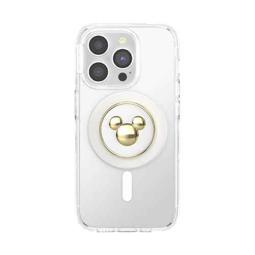 PopSockets Phone Grip for MagSafe, Magnetic Holder- Gold Icon - color: Enamel Mickey, style: MagSafe