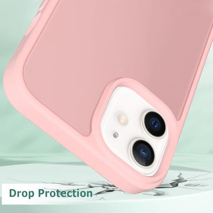 TENOC Phone Case Compatible with iPhone 11, Pink Case Translucent Protective Bumper Matte Hard Back Cover for 6.1 Inch - color: Pink, size: iPhone 11
