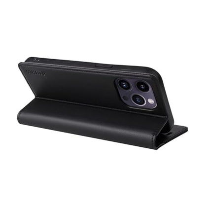Caseurban Compatible with iPhone 14 Pro Max Wallet Case PU Leather Flip Folio Case with Card Holder Magnetic Closure Shockproof Protective Phone Cover Black - color: Black, size: iPhone 14 Pro Max