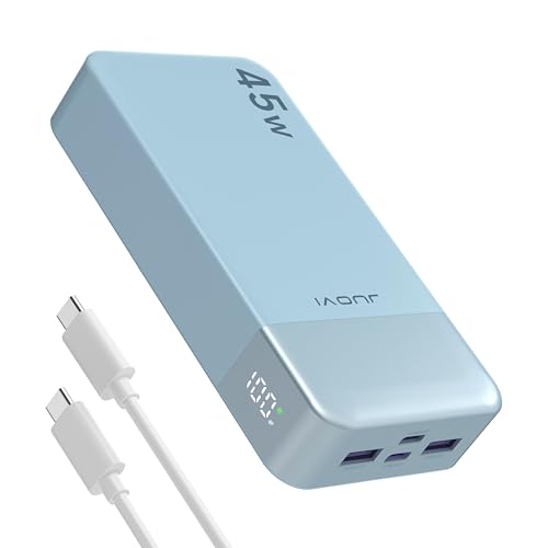 JUOVI Power Bank 45W 20000mAh Portable Charger - color: Blue