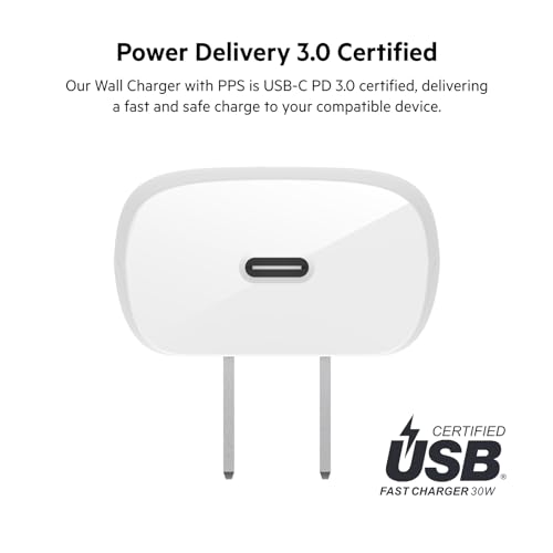 Belkin 30W Compact USB C Charger Block, Fast Charging for Travel - style: 30W