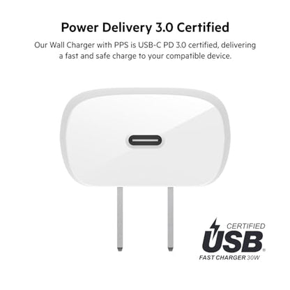 Belkin 30W Compact USB C Charger Block, Fast Charging for Travel - style: 30W