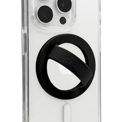 Magnetic Silicone Phone Grip Loop Holder for MagSafe iPhone Case - color: Black