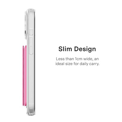VELVET CAVIAR compatible with MagSafe Wallet - Magnetic Card Holder - color: Hot Pink Leopard