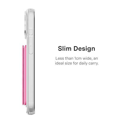 VELVET CAVIAR compatible with MagSafe Wallet - Magnetic Card Holder - color: Hot Pink Leopard