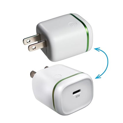 AT&T 30W USB C Wall Charger PD Fast Charging Foldable Travel Adapter White - color: 30W White