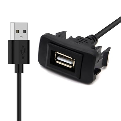 MOTONG USB Power Socket Car Charger Compatible with Toyota VIGO,Male to Female USB Car Charger Adapter(40 * 20mm)