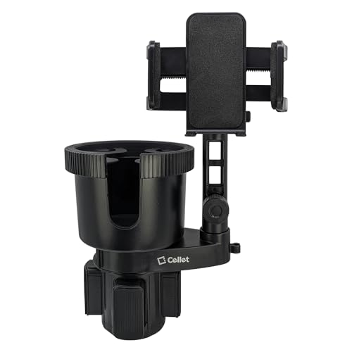 Cellet Car Cup Holder Phone Mount, Phone Holder Mount Cradle Universal Adjustable Compatible for All Smartphones Apple iPhone, Samsung Galaxy Note, LG, Moto Google Pixel (Extra Cup) - style: Extension Cup Holder