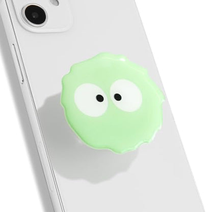 On The Grip Cute Cartoon Briquette Acrylic Multi Functional Collapsible Expandable Mobile Phone Grip & Kickstand (Mint) - color: Mint