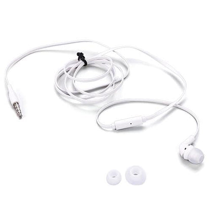Mono Headset Earphone w Mic Wired Earbud Compatible with Cricket Outlast 5G/AT&T Motivate Pro 5G, 3.5mm Single Headphone Hands-Free Microphone White