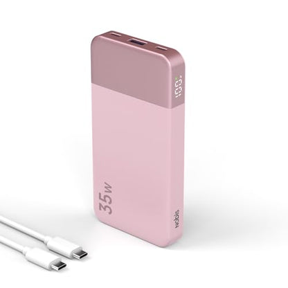 NOBIS Power Bank 35W 10000mAh Portable Charger - color: Pink