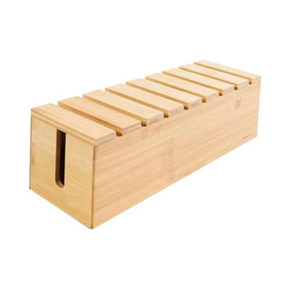 UKCOCO Wooden Desk Organizer Box with Phone Holder for Office Use