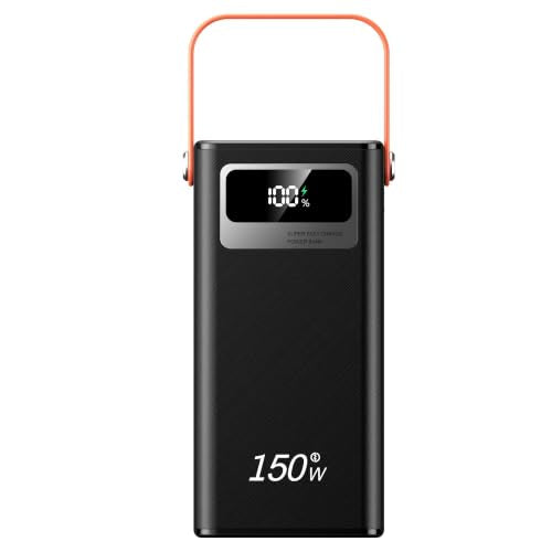 100000mah Power Bank, 150W Fast Charging Portable Charger, with Built-in Cables, Rechargeable Portable Power Supply for Cell Phones, Random Color