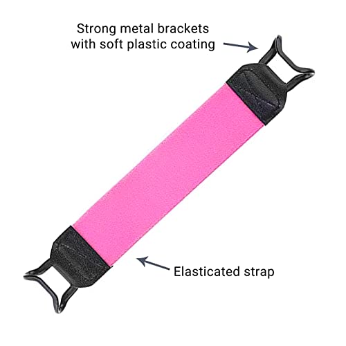 EGO Security Hand-Strap for 9-11 Inch Tablet - iPad/iPad Pro/Air, Kindle Fire HD, Samsung, Lenovo - High-Elasticity Versatile Lightweight Finger Grip Holder - Pink - color: Pink