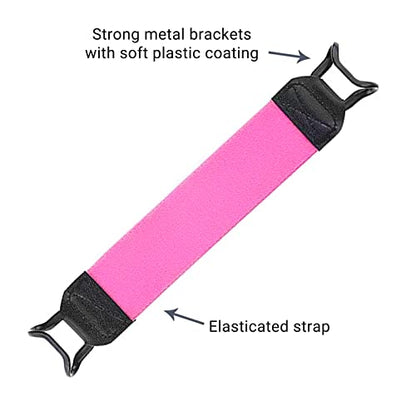 EGO Security Hand-Strap for 9-11 Inch Tablet - iPad/iPad Pro/Air, Kindle Fire HD, Samsung, Lenovo - High-Elasticity Versatile Lightweight Finger Grip Holder - Pink - color: Pink
