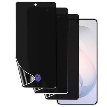 3 Pack Privacy Screen Protector for Samsung Galaxy A17, Anti-Spy Private Flexible TPU Hydrogel Protective Film, Full Coverage Anti-Scratch Self-Healing, Sensitive Touch, Fingerprint Unlock