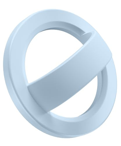 GONEZ Magnetic Phone Grip Compatible with MagSafe, Removable Silicone Loop Grip, Phone Ring Holder for Back of Phone for iPhone 17/16/15/14/13/12 Series, Blue - color: Blue