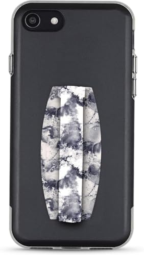 Gear Beast Universal Cell Phone Grip - Ultra Slim Elastic Finger Holder & Phone Stand - color: GrayMarble