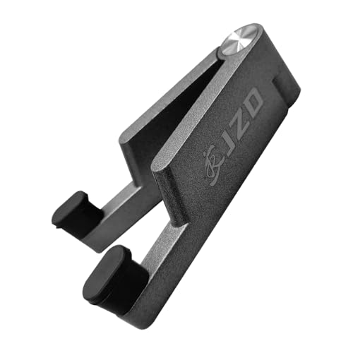 JZD Metal Cell Phone Stand, Adjustable Viewing Angle, Compatible with All Smartphones & Tablets - color: Grey