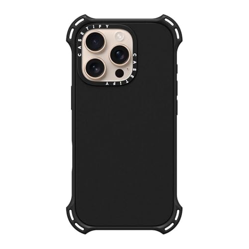 CASETiFY for iPhone 16 Pro Case - Bounce Compatible with MagSafe | Shockproof | 21.3 ft. 6X Military Grade Drop Protection | Matte Black - color: Matte Black, size: Iphone 16 Pro (6.3")