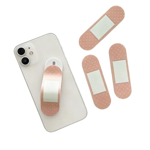 4 Pieces Bandage Phone Grip Holder Cute Cell Phone Grip Stick Telescopic Finger Strap Stand Universal Finger Kickstand for Most Smartphones