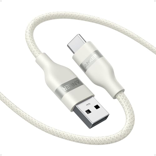 Anker Nano USB A to USB C Cable, CarPlay USB to USB C Cable (6 ft, White) - color: White, size: 6ft
