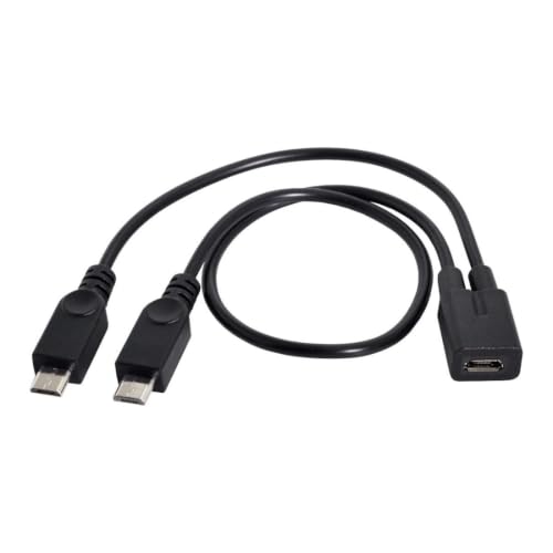 chenyang Micro USB Splitter Cable,1 Micro USB Female to 2 Micro USB Male Y‑Cable,Dual Port Charging Cord for Two Micro USB Devices,Only for Charging,Not Data Sync - style: Dual Micro USB