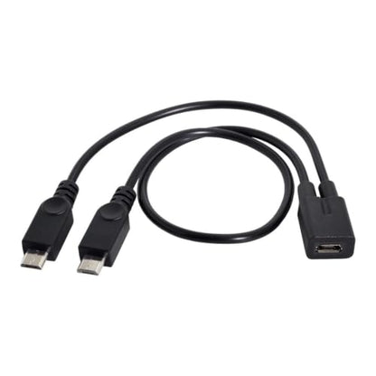 chenyang Micro USB Splitter Cable,1 Micro USB Female to 2 Micro USB Male Y‑Cable,Dual Port Charging Cord for Two Micro USB Devices,Only for Charging,Not Data Sync - style: Dual Micro USB