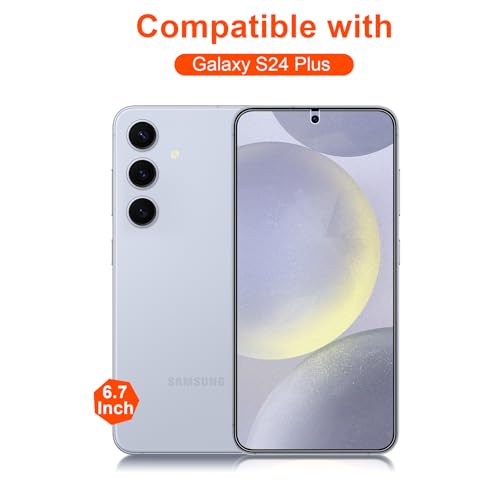 2 Pack 4 Way 360 ° Matte Privacy Screen Protector for Samsung Galaxy S24 Plus 6.7 Inch[Not Glass], Anti-Scratch, Anti-Glare, Support fingerprint - size: Samsung Galaxy S24 Plus