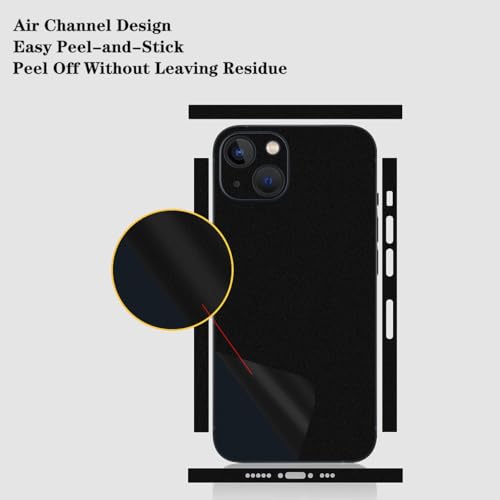 [2 Pack Back Screen Protector for iPhone 17 Pro Max, Not Glass Hydrogel Protector Film Ultra-Thin Full Wrapped Edge Transparent (Matte Black) - color: Matte Black
